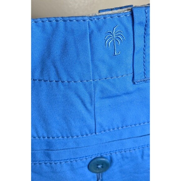 Lilly Pulitzer Pants Cropped Blue Mid Rise Capris Casual 100% Cotton Size 4 - Picture 6 of 10